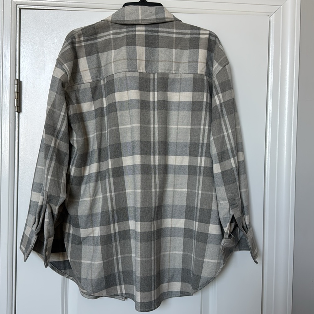 H&M light grey check jacket - Picture 3 of 3